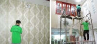 Nhận thi công giấy dán tường tại tphcm